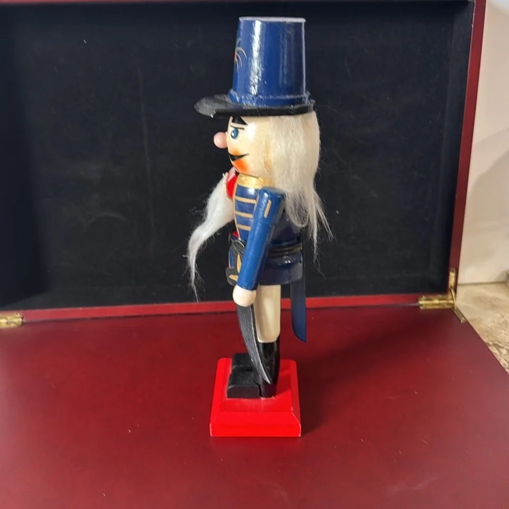 Blue and Red small Nutcracker Soldier Figurine